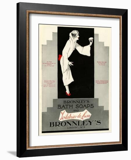 Bronnley's, Magazine Advertisement, UK, 1920-null-Framed Giclee Print