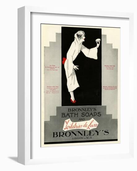 Bronnley's, Magazine Advertisement, UK, 1920-null-Framed Giclee Print