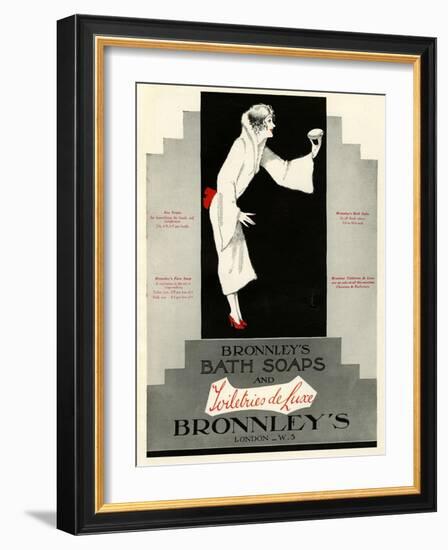 Bronnley's, Magazine Advertisement, UK, 1920-null-Framed Giclee Print