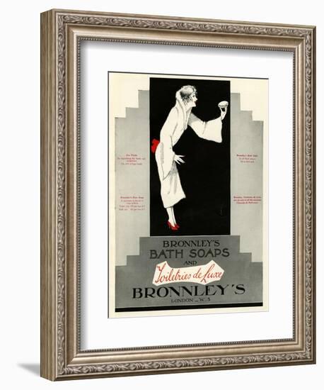 Bronnley's, Magazine Advertisement, UK, 1920-null-Framed Giclee Print