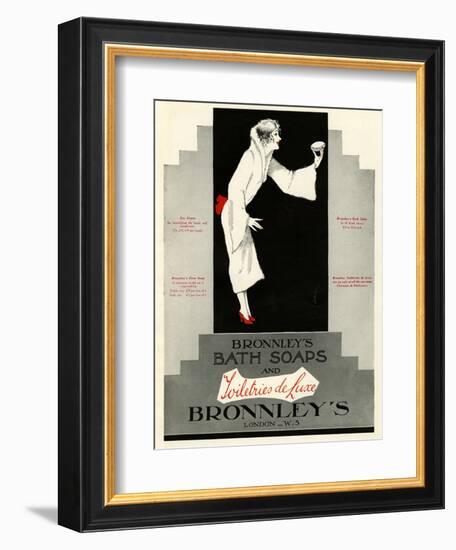 Bronnley's, Magazine Advertisement, UK, 1920-null-Framed Giclee Print