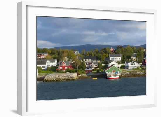 Bronnoysund, Norway, Colorful Fishing Houses and Homes from Water-Bill Bachmann-Framed Photographic Print