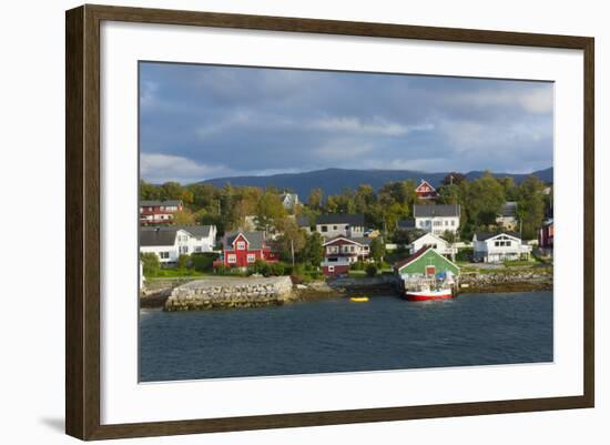 Bronnoysund, Norway, Colorful Fishing Houses and Homes from Water-Bill Bachmann-Framed Photographic Print