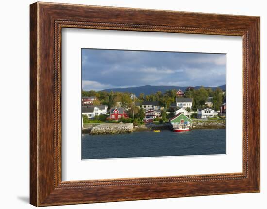 Bronnoysund, Norway, Colorful Fishing Houses and Homes from Water-Bill Bachmann-Framed Photographic Print