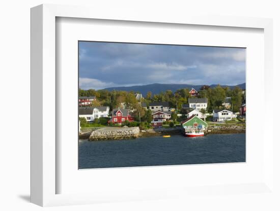 Bronnoysund, Norway, Colorful Fishing Houses and Homes from Water-Bill Bachmann-Framed Photographic Print