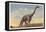 Brontosaurus, Dinosaur Park, Rapid City, South Dakota-null-Framed Stretched Canvas