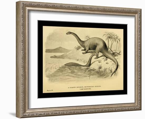 Brontosaurus Excelsus-Joseph Smit-Framed Art Print