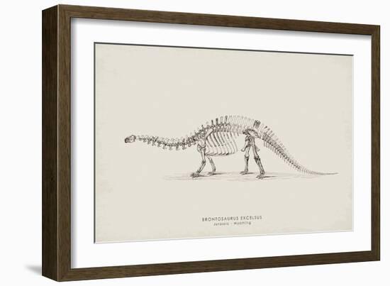 Brontosaurus-The Vintage Collection-Framed Giclee Print