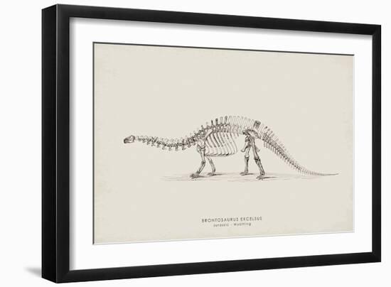 Brontosaurus-The Vintage Collection-Framed Giclee Print