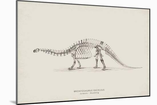 Brontosaurus-The Vintage Collection-Mounted Giclee Print