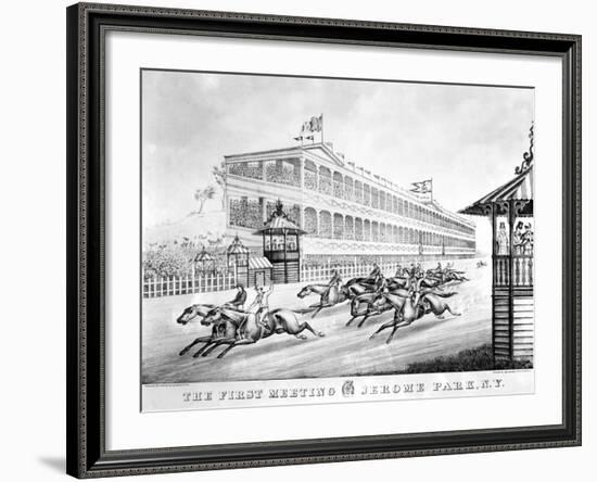 Bronx: Horse Race, 1866-null-Framed Giclee Print