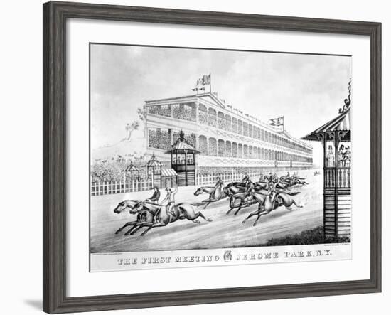 Bronx: Horse Race, 1866-null-Framed Giclee Print