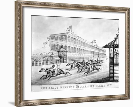 Bronx: Horse Race, 1866-null-Framed Giclee Print