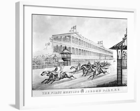 Bronx: Horse Race, 1866-null-Framed Giclee Print