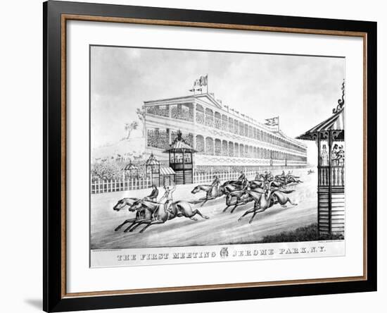 Bronx: Horse Race, 1866--Framed Giclee Print