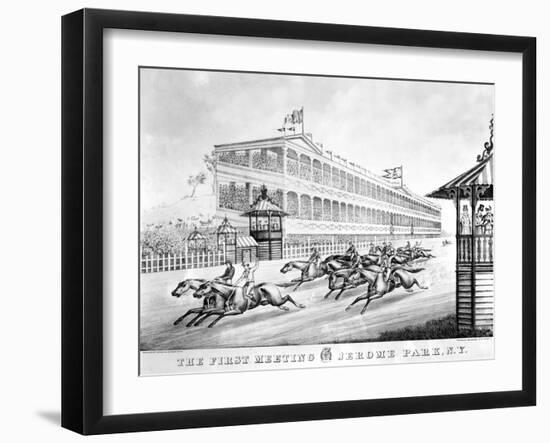 Bronx: Horse Race, 1866-null-Framed Giclee Print