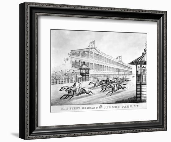 Bronx: Horse Race, 1866-null-Framed Giclee Print