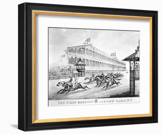Bronx: Horse Race, 1866-null-Framed Giclee Print