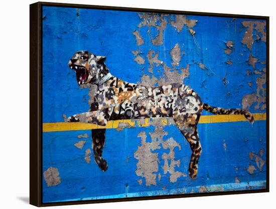 Bronx Zoo-Banksy-Framed Premier Image Canvas