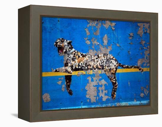 Bronx Zoo-Banksy-Framed Premier Image Canvas