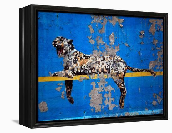 Bronx Zoo-Banksy-Framed Premier Image Canvas