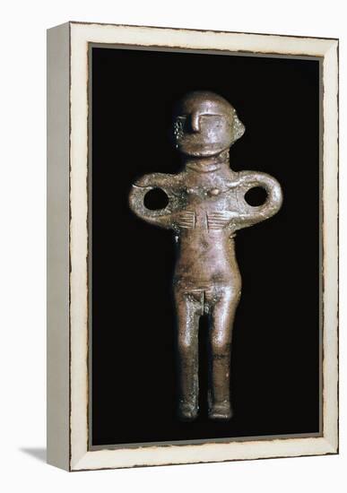 Bronze-age figure from Denmark, 9th century BC. Artist: Unknown-Unknown-Framed Premier Image Canvas