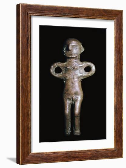 Bronze-age figure from Denmark, 9th century BC. Artist: Unknown-Unknown-Framed Giclee Print