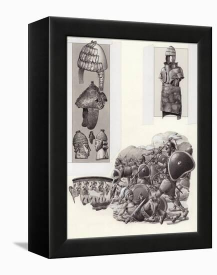 Bronze Age Greek Armour-Pat Nicolle-Framed Premier Image Canvas