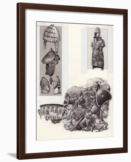 Bronze Age Greek Armour-Pat Nicolle-Framed Giclee Print