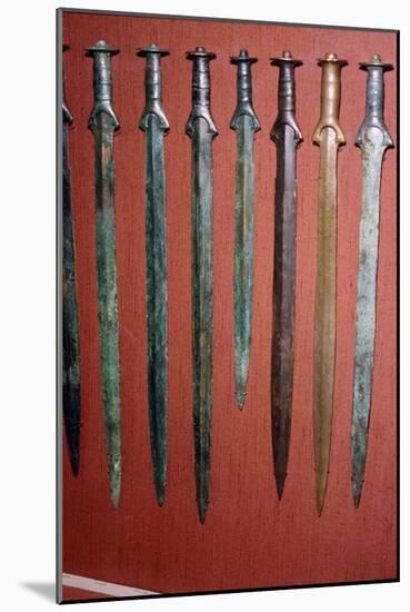 Bronze Age Swords from Bavaria, South Germany 12th-8th century BC-Unknown-Mounted Giclee Print