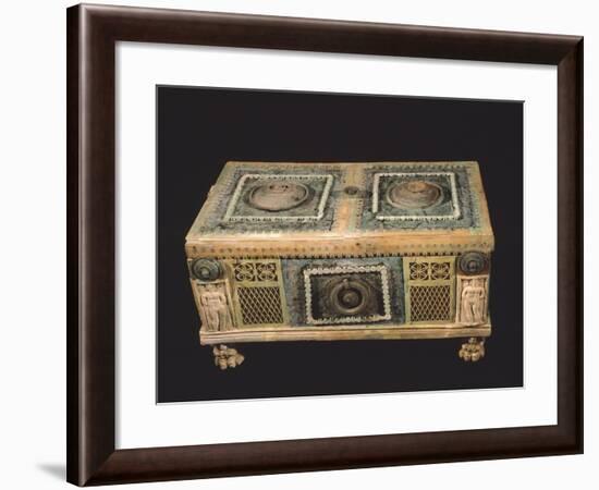 Bronze and Ivory Jewelry Box, Campania, Italy-null-Framed Giclee Print