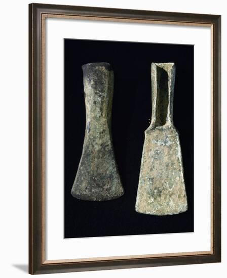 Bronze Axes Found in Umbria, Italy, Bronze Age-null-Framed Giclee Print