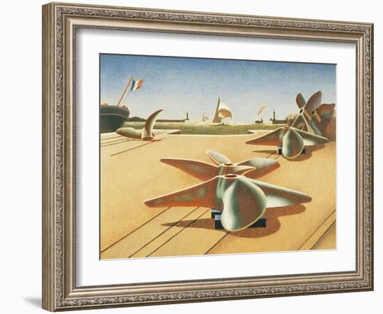 Bronze Ballet-Edward Wadsworth-Framed Giclee Print