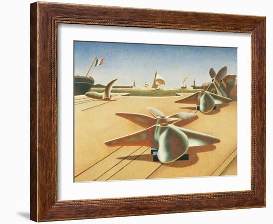 Bronze Ballet-Edward Wadsworth-Framed Giclee Print