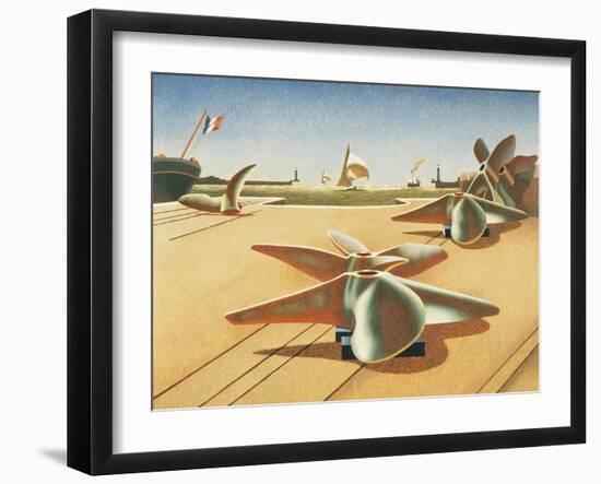 Bronze Ballet-Edward Wadsworth-Framed Giclee Print