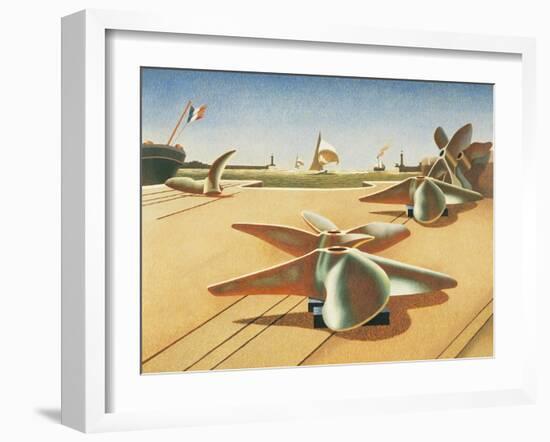 Bronze Ballet-Edward Wadsworth-Framed Giclee Print