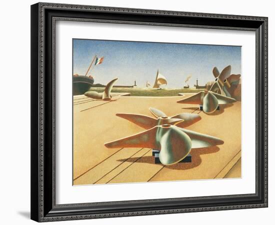 Bronze Ballet-Edward Wadsworth-Framed Giclee Print