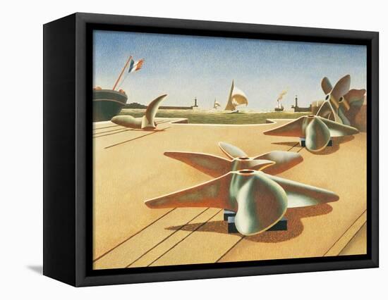 Bronze Ballet-Edward Wadsworth-Framed Premier Image Canvas