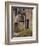 Bronze Bell, Geraniums and Farmhouse, Tuscany, Italy-Merrill Images-Framed Photographic Print