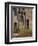 Bronze Bell, Geraniums and Farmhouse, Tuscany, Italy-Merrill Images-Framed Photographic Print