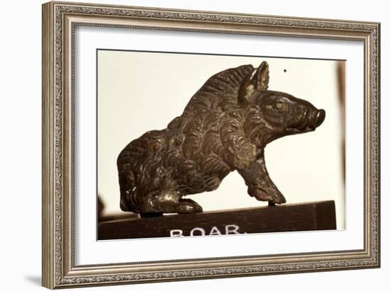 Bronze Boar found at Colchester, Essex, Roman Period, c2nd-3rd century-Unknown-Framed Giclee Print