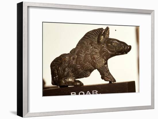 Bronze Boar found at Colchester, Essex, Roman Period, c2nd-3rd century-Unknown-Framed Giclee Print