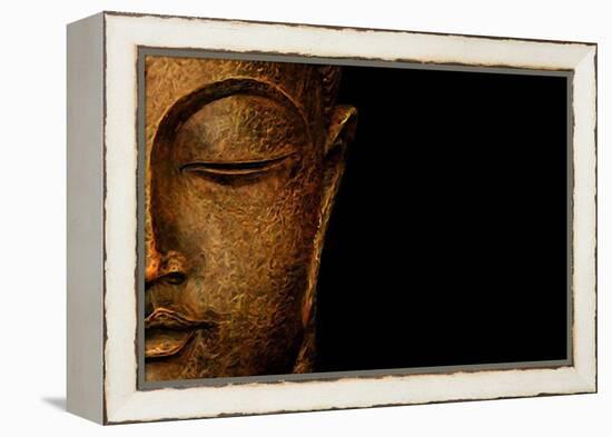 Bronze Budda-Whoartnow-Framed Premier Image Canvas
