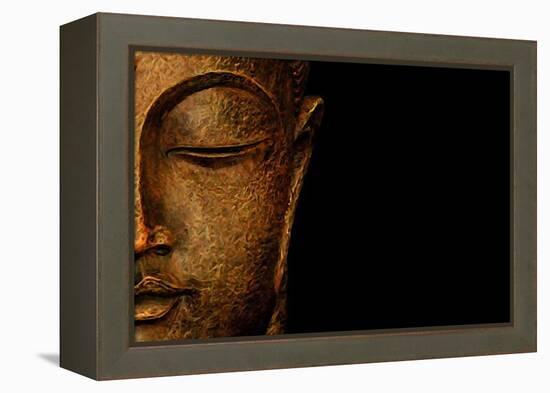 Bronze Budda-Whoartnow-Framed Premier Image Canvas