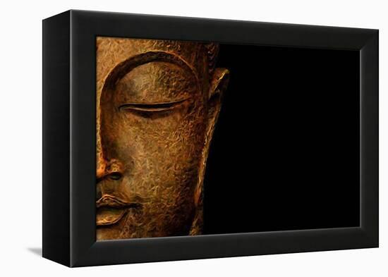 Bronze Budda-Whoartnow-Framed Premier Image Canvas