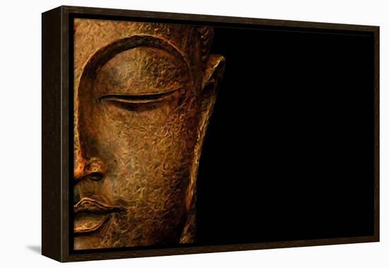 Bronze Budda-Whoartnow-Framed Premier Image Canvas