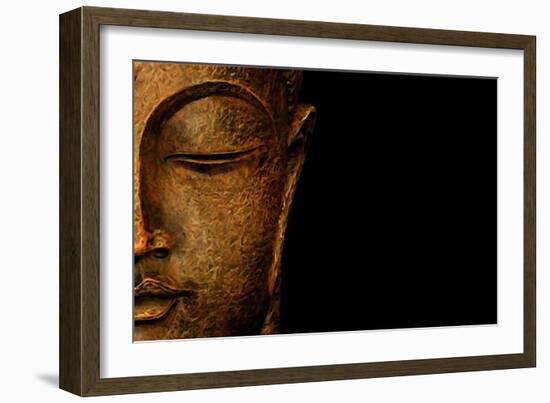 Bronze Budda-Whoartnow-Framed Giclee Print