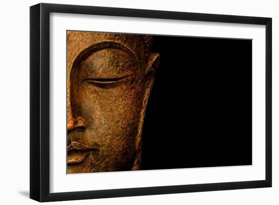 Bronze Budda-Whoartnow-Framed Giclee Print