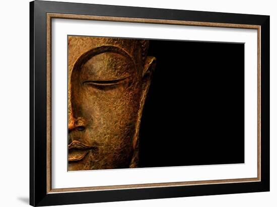 Bronze Budda-Whoartnow-Framed Giclee Print