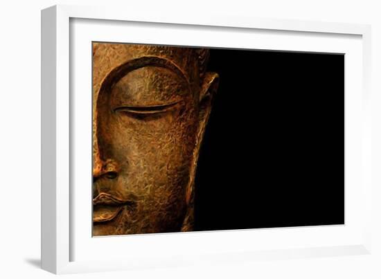 Bronze Budda-Whoartnow-Framed Giclee Print